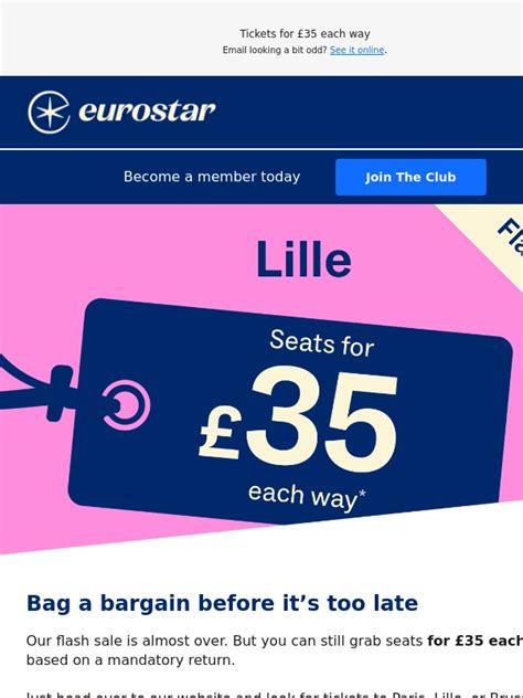 are there discount codes for the eurostar